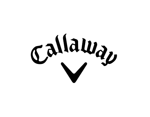 A black and white logo of callaway golf.